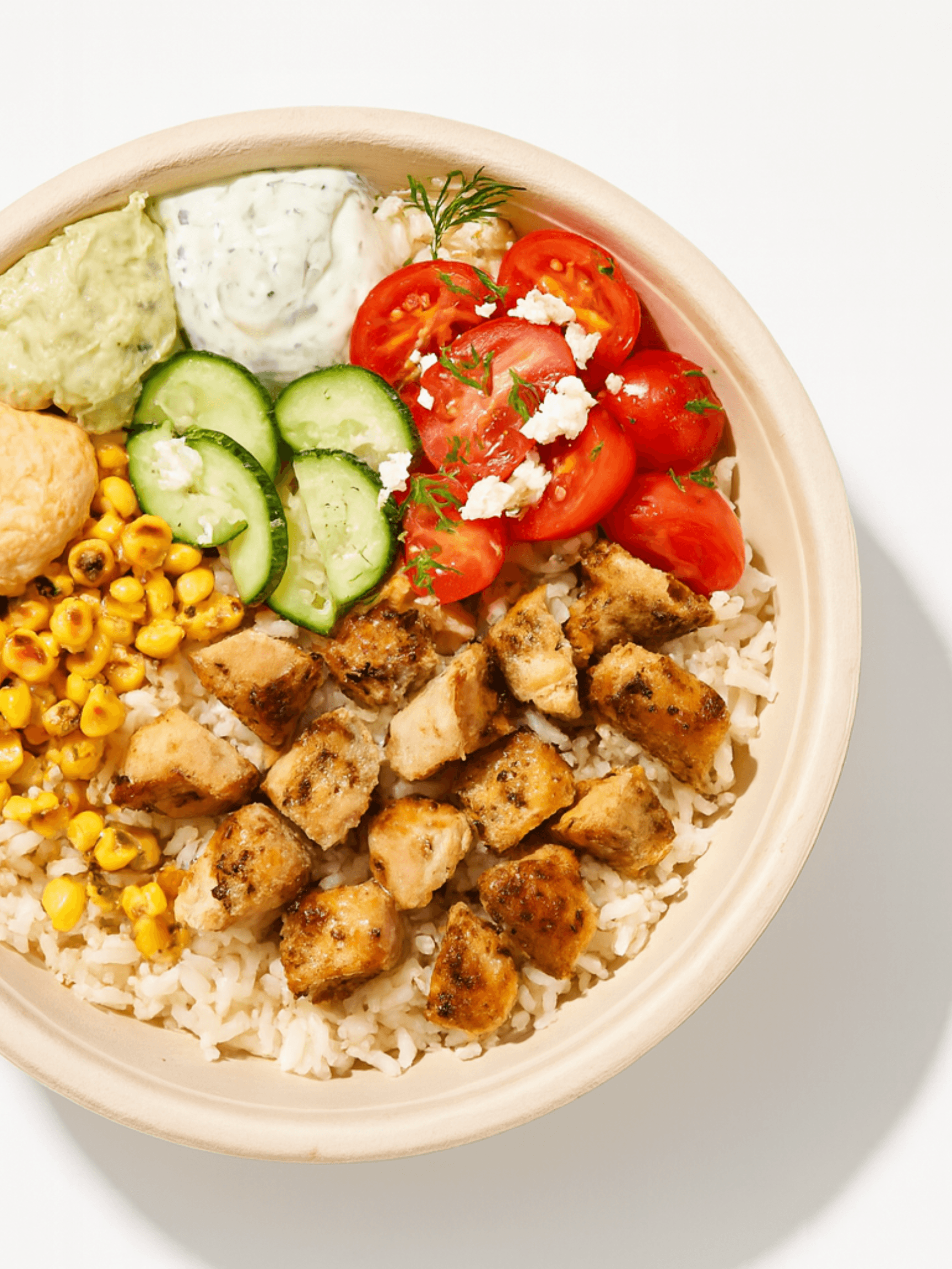 Grilled chicken skewers with Mediterranean spices