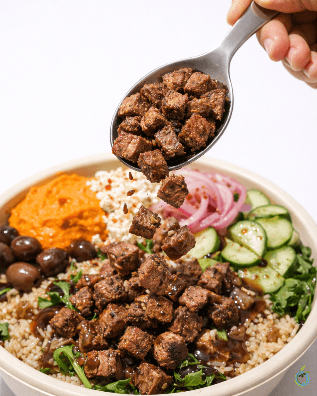 Zoumi's signature Mediterranean pita sandwich